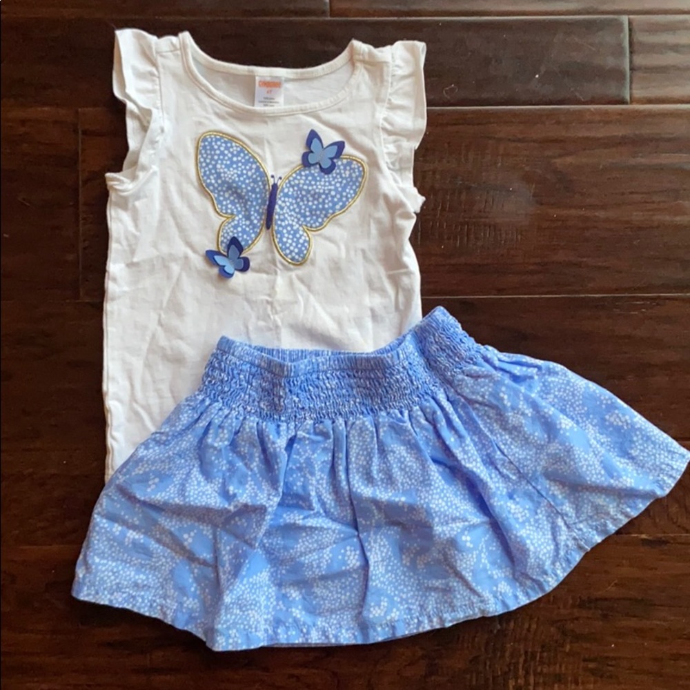 Gymboree Butterfly Skirt and Top 4